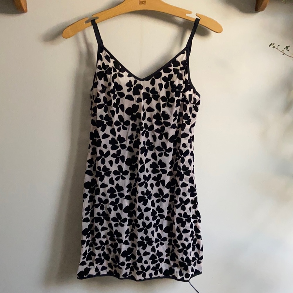 Victoria’s Secret Black Velvet flower nightgown- sheer